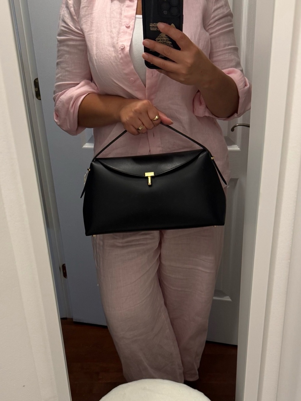 TOTEME
T-Lock leather shoulder bag